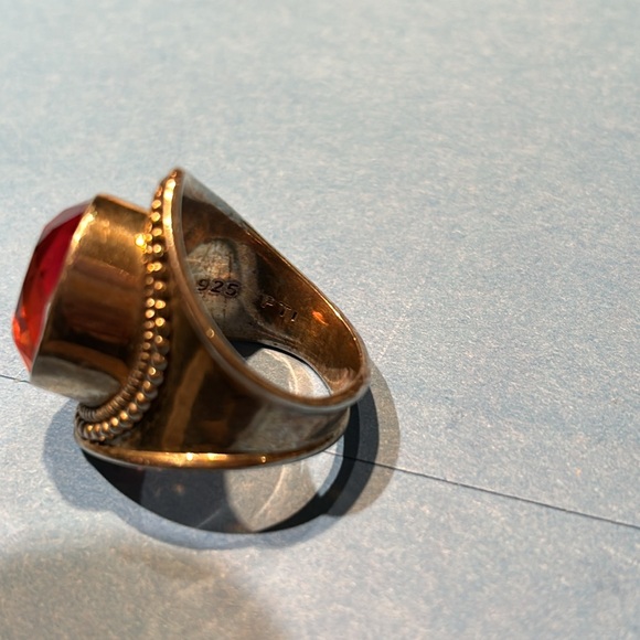 Bi Color Pink Quartz Ring - Picture 6 of 6